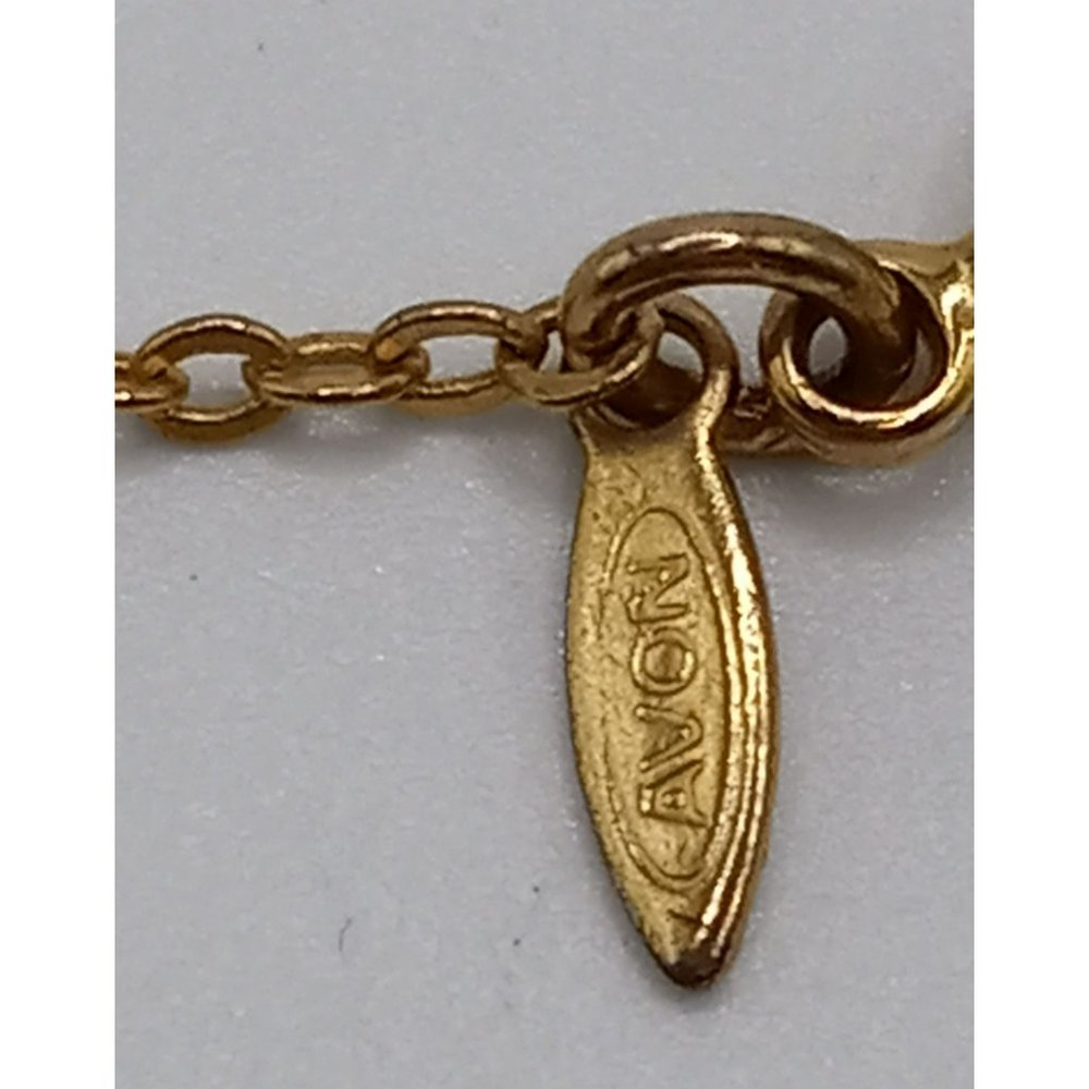 Vintage Avon It Was Then That I Carried You Heart Pendent Gold Tone Necklace - Picture 4 of 4
